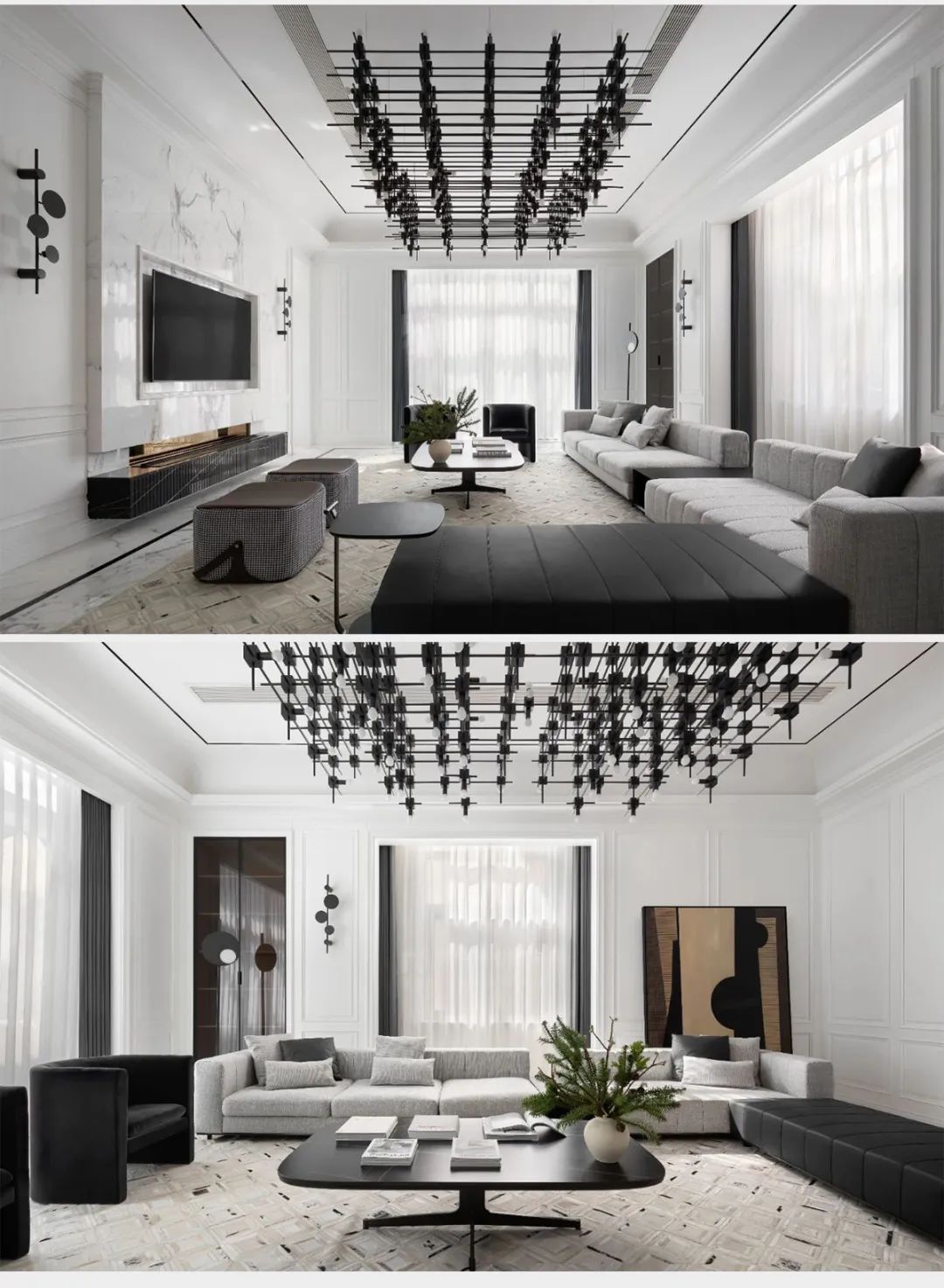 750m²典雅法式风情，经典黑白配-2