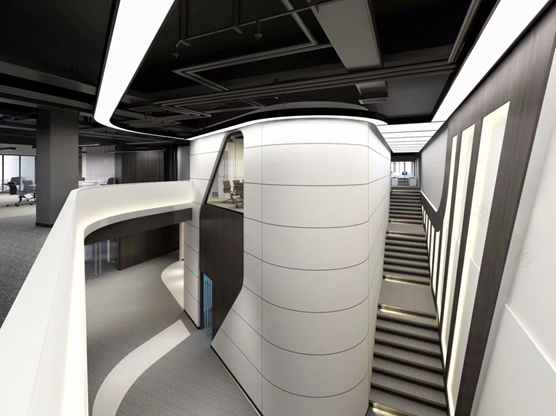 极简黑白灰—GDE·弘雅 塑造时尚办公空间-7