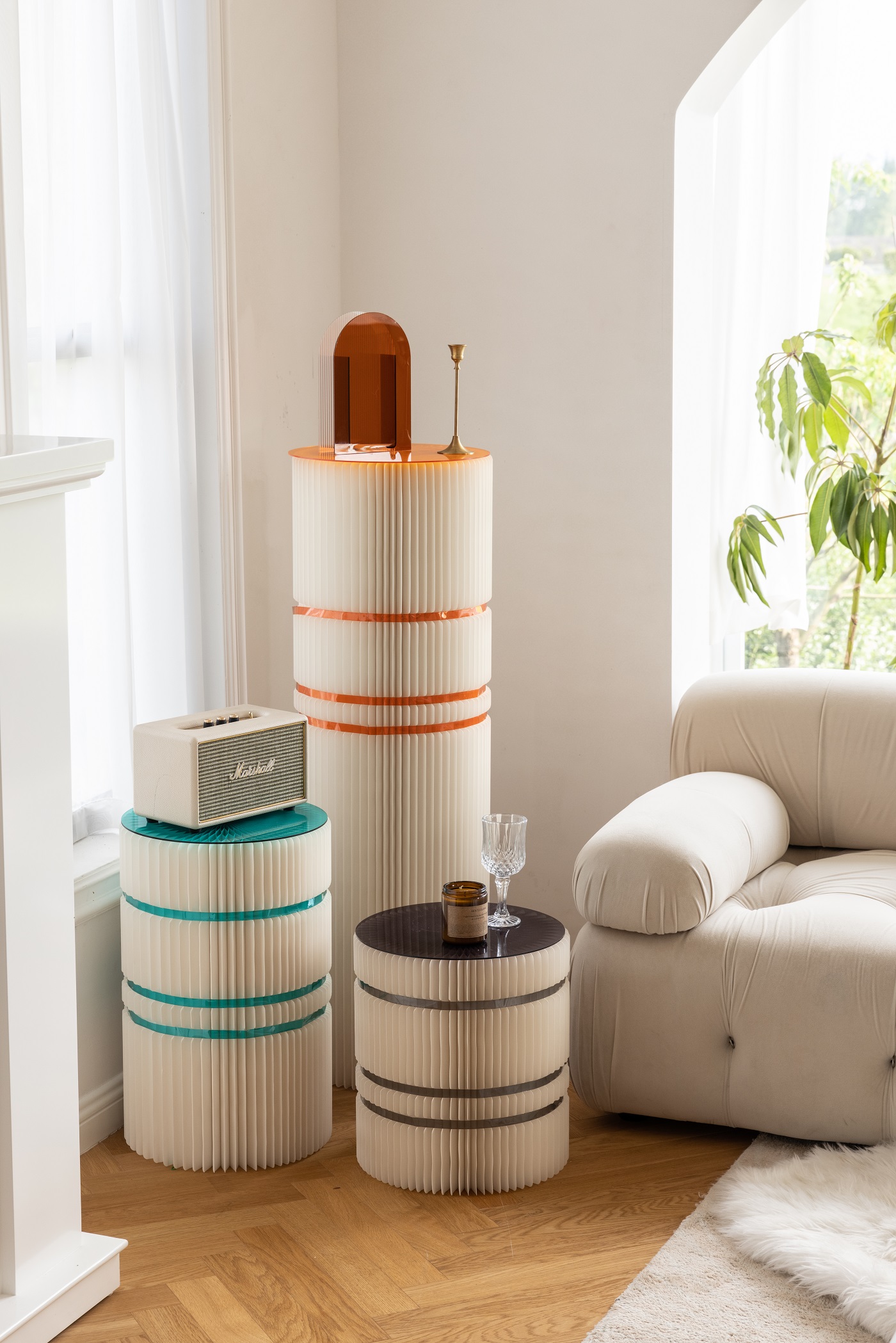 喜色圆柱展架丨十八纸-17