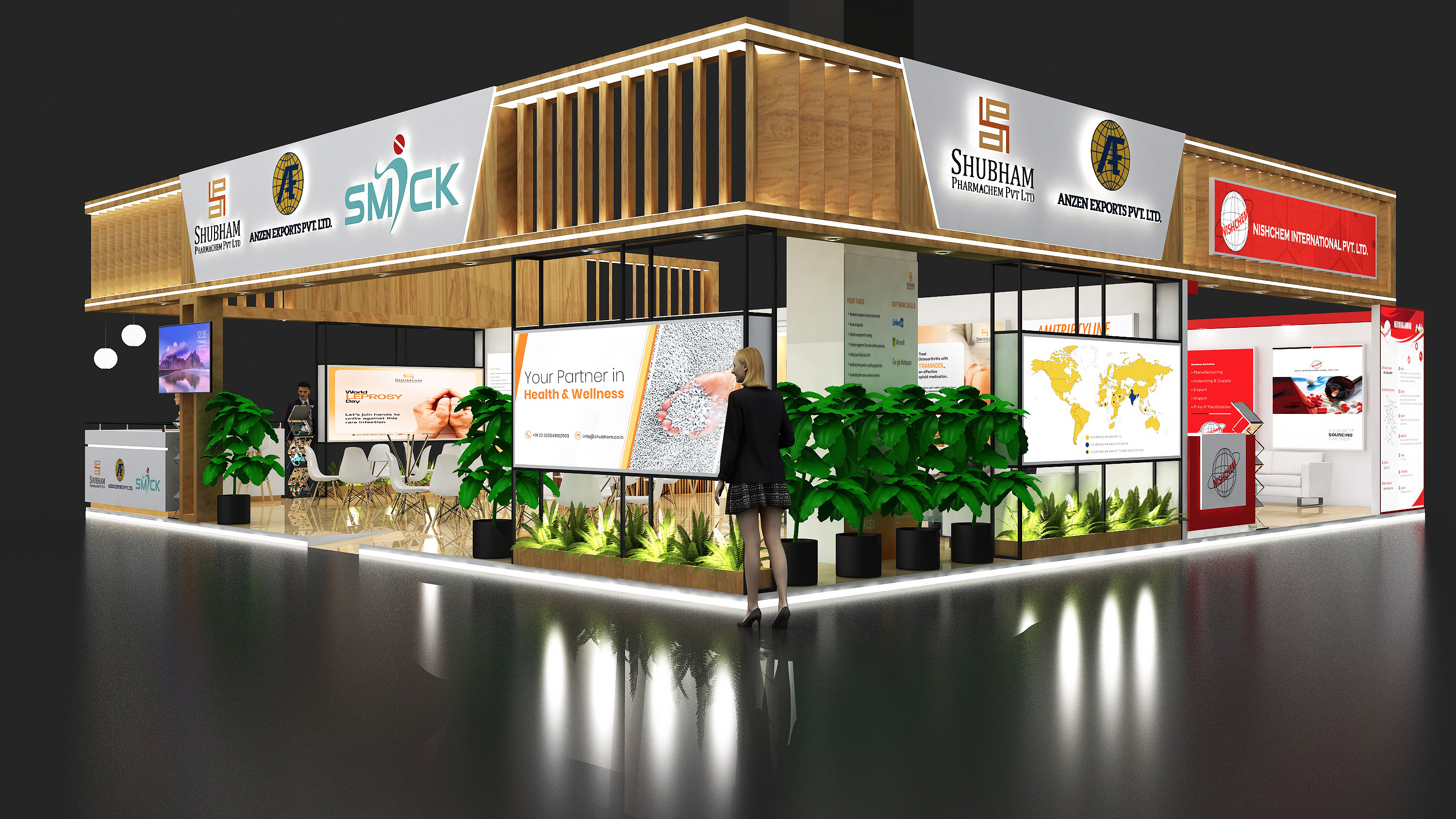 SHUBHAM 12X12M STALL DESIGGN IN MUMBAI-2