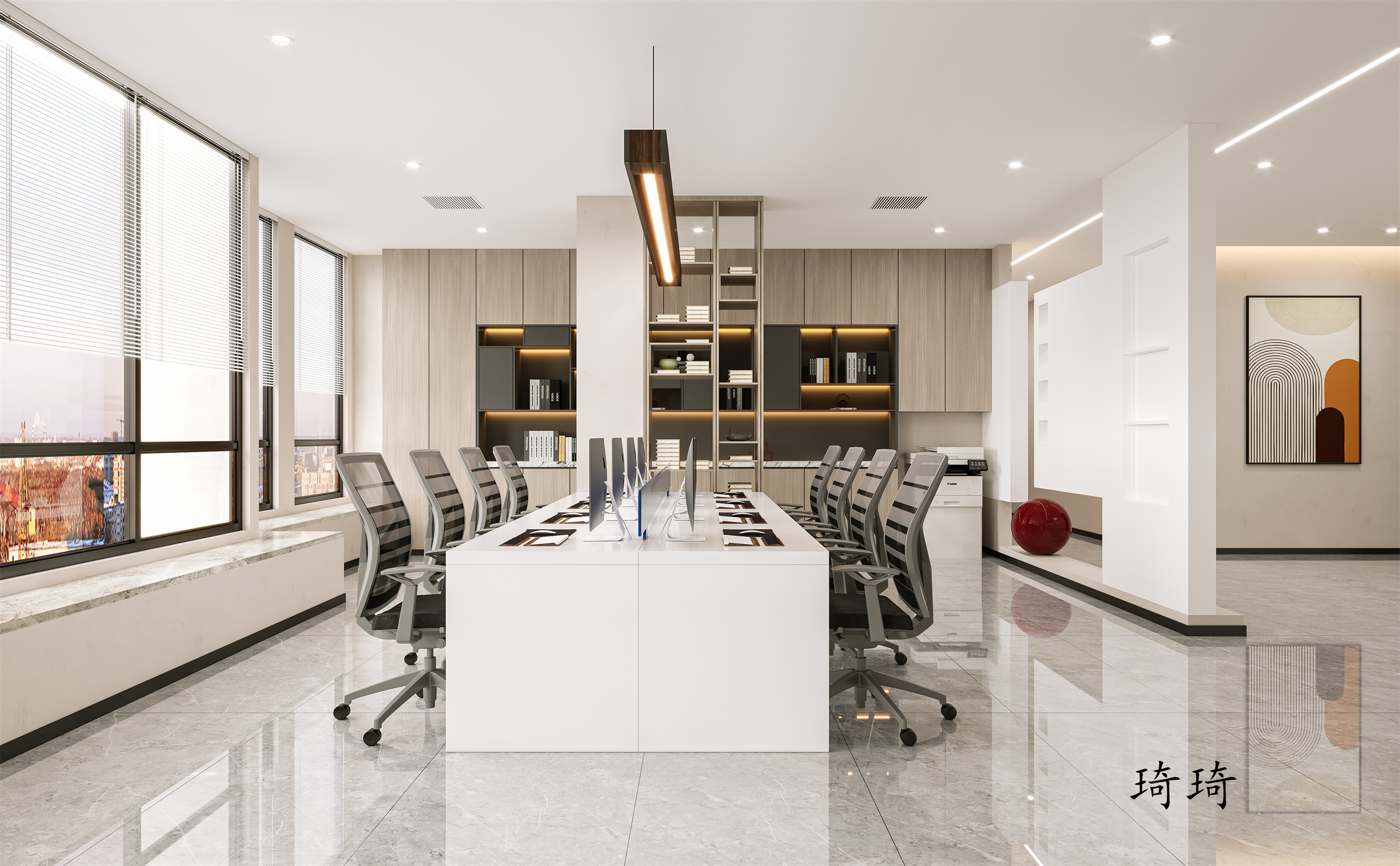 办公室|陪太阳上班，陪月亮加班-4