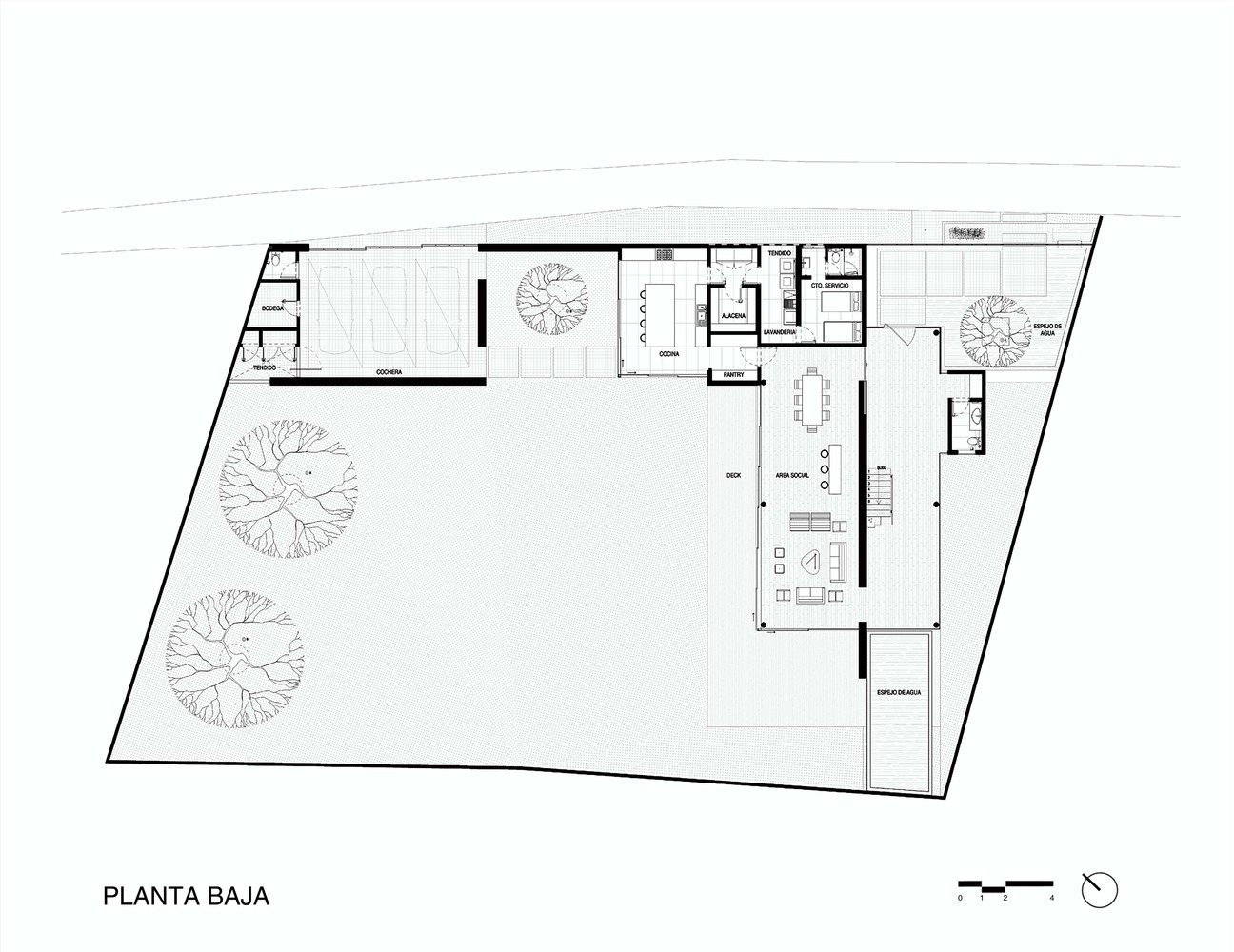 墨西哥 Casa Puebla 现代住宅 | 融入自然的室内生活-16