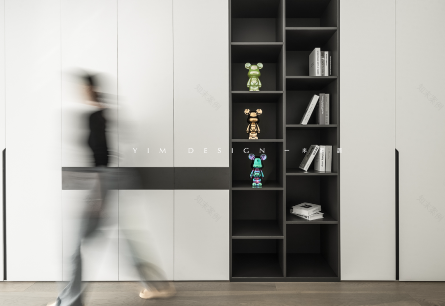 黑白格调,现代平层的独特魅力丨李宝红-30