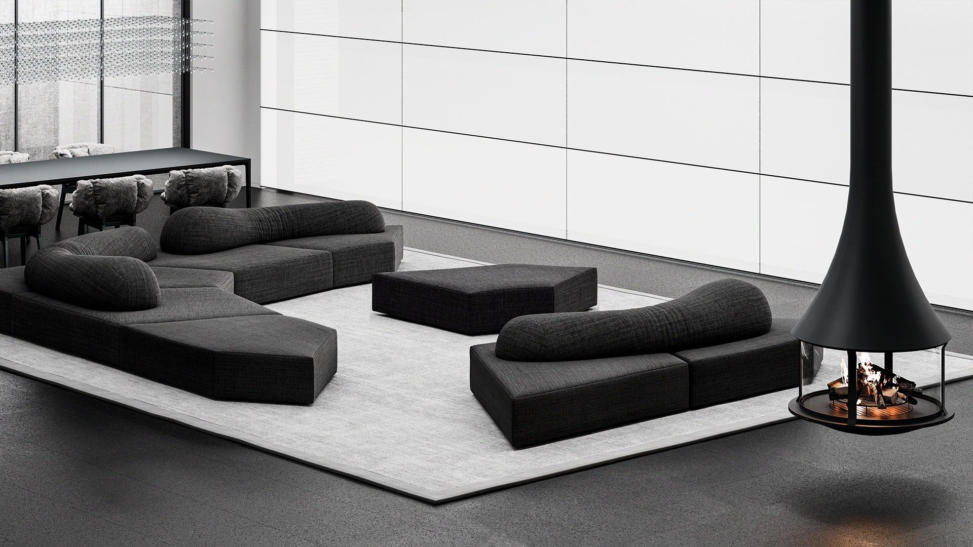 莫斯科黑白写意别墅  |  Oleg Kim作品-4