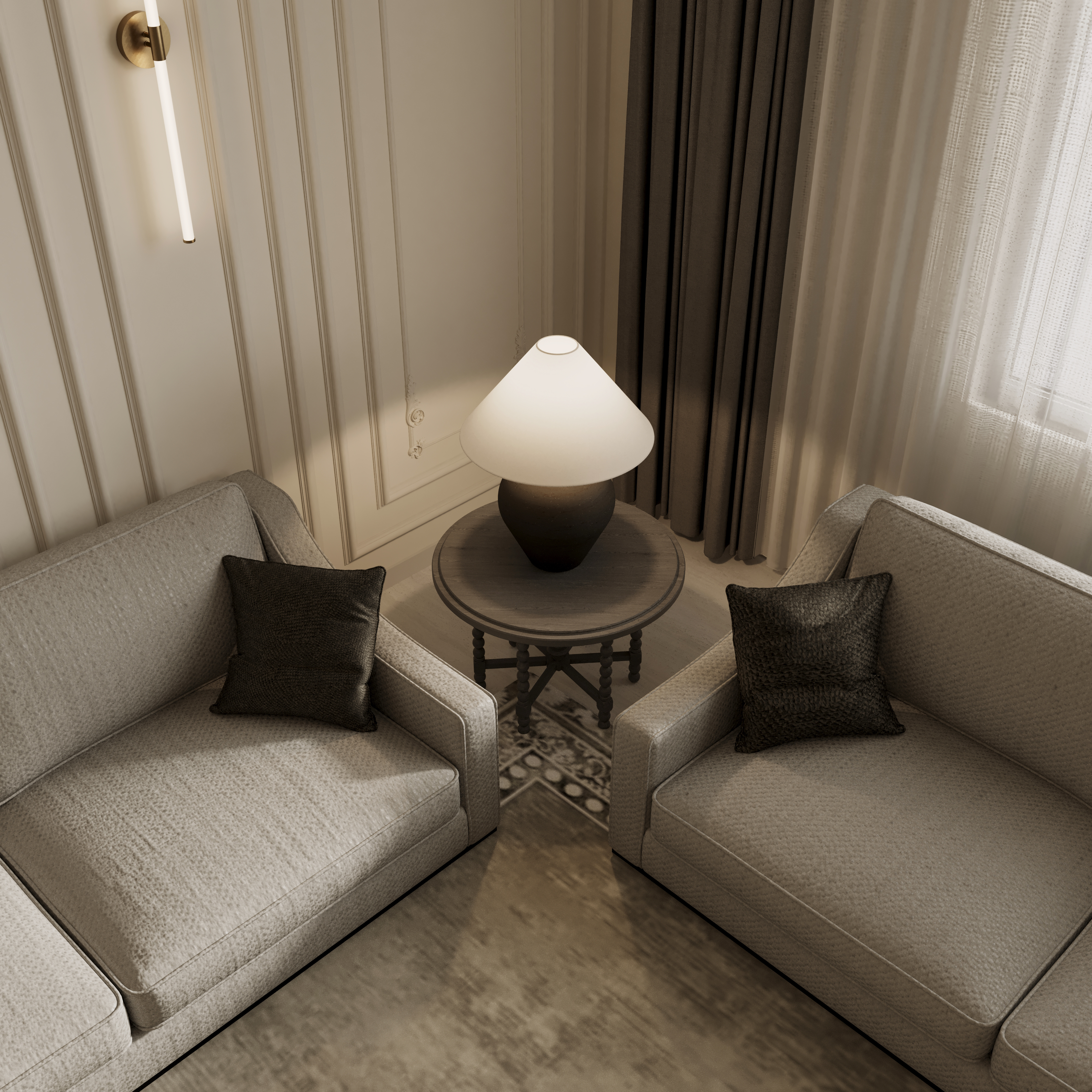 新古典风格客厅-2