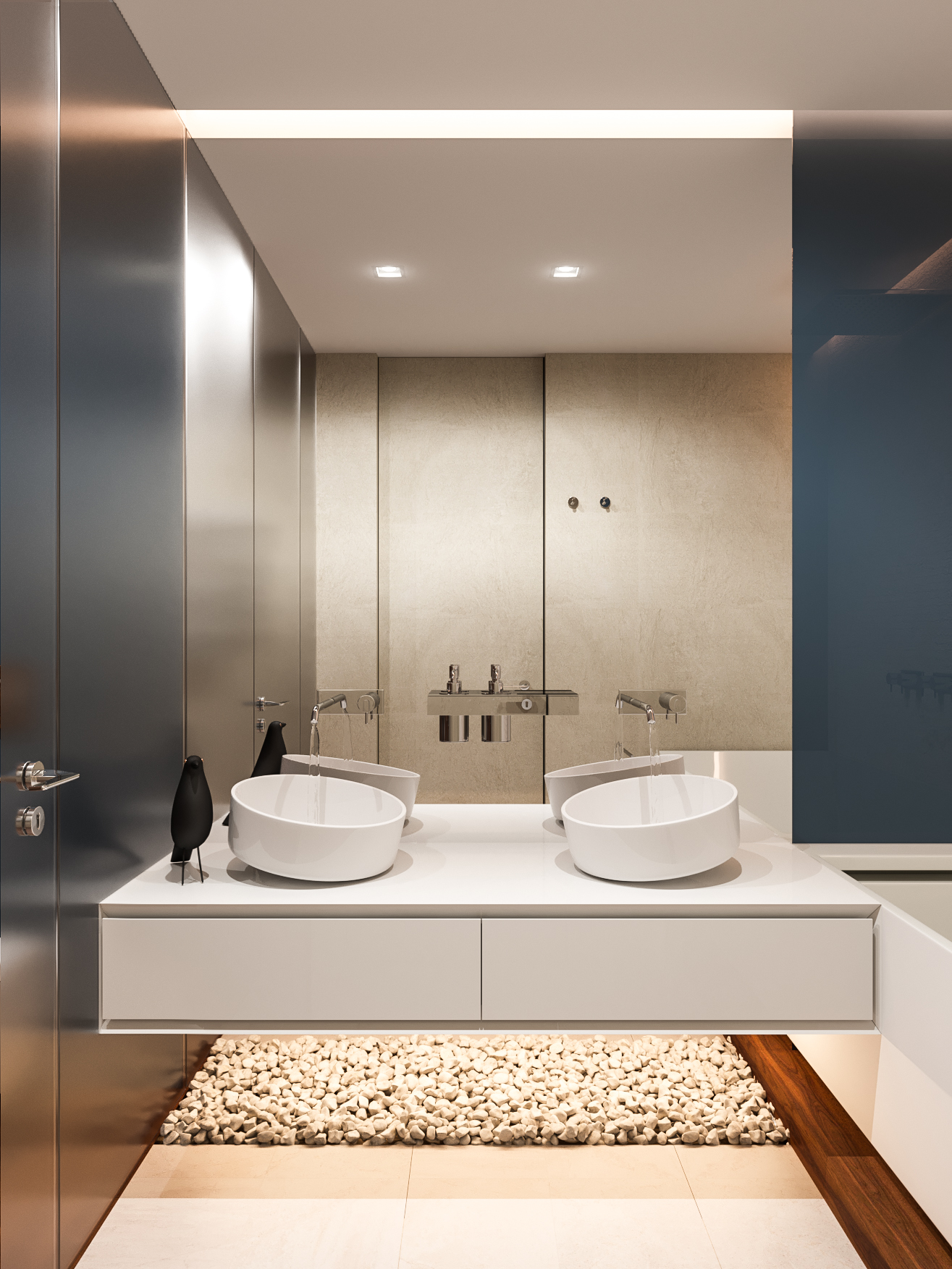 莫斯科顶层公寓,简约奢华的空间艺术-14