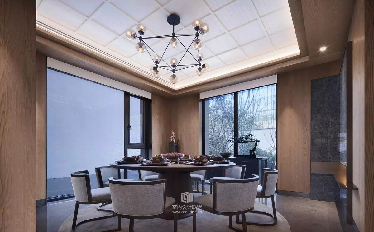 琚宾 新作--郑州美景东望别墅“二木”-25