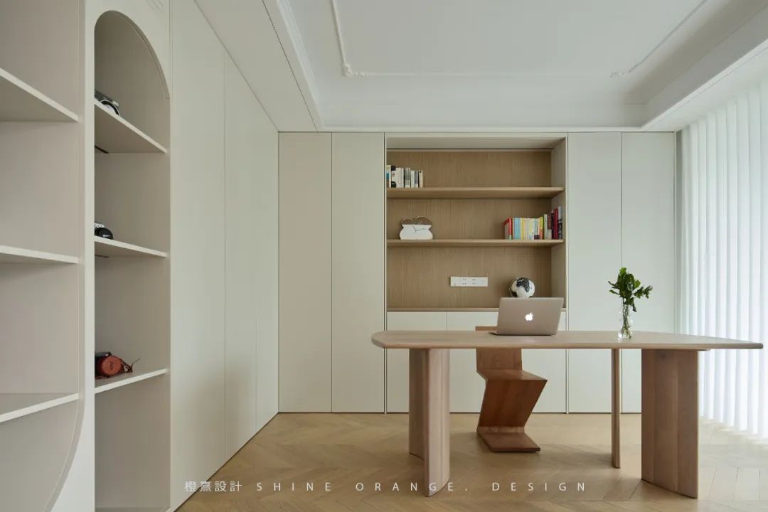 奶油系混搭风,打造130㎡优雅诗意家居空间丨中国宁波丨橙熹设计-55