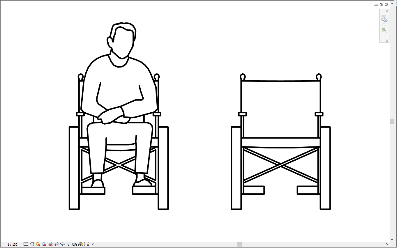 轮椅 Revit 模型-10