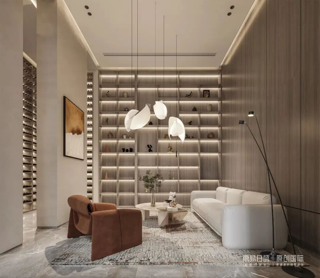 1500㎡豪宅装修，每一帧都是「轻奢风」大片！-36
