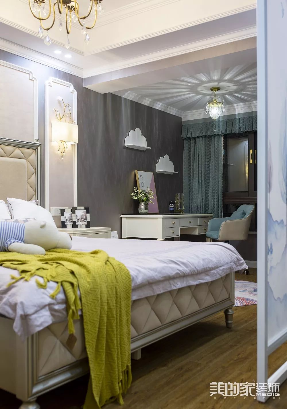 暖男标配的家 | 法式质感美式小清新混搭,打造 280㎡优雅生活空间-62