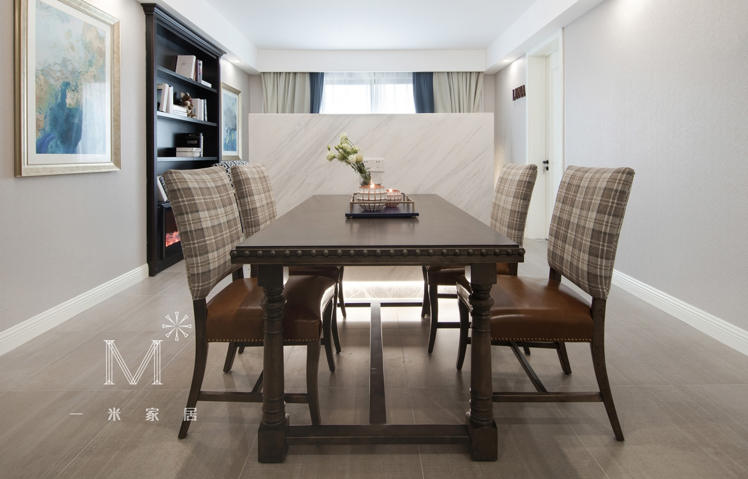 【一米家居】 ◣Luna&Dindin◥ 110㎡美式-22