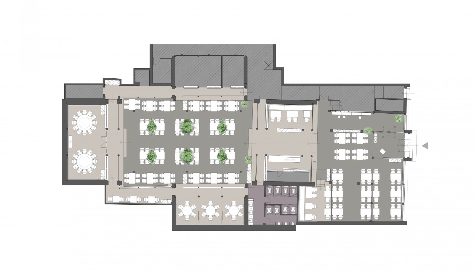 760㎡新中式北京簋街胡大饭馆 屋里门外设计-37