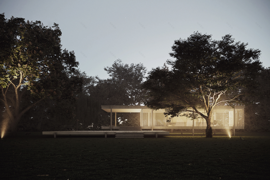 法恩斯沃思住宅丨Mies Van Der Hohe-7