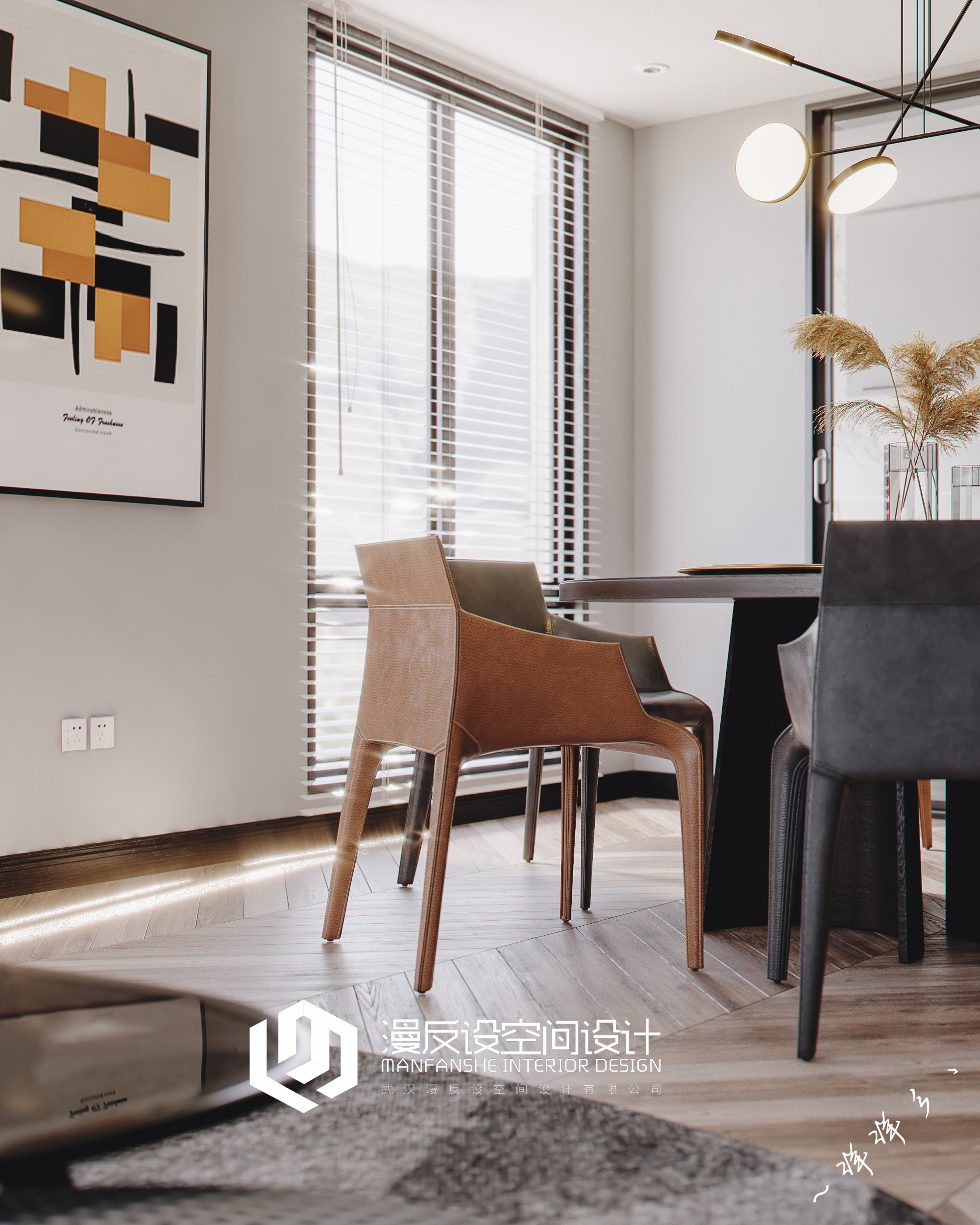 北欧风客餐厅设计丨中国武汉丨武汉漫反设空间设计-8