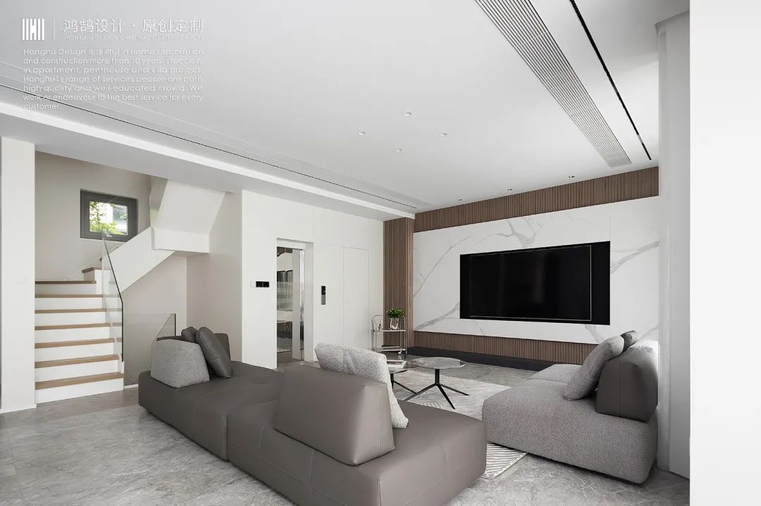 江苏徐州 600㎡现代简约别墅设计丨中国徐州丨鸿鹄设计-31