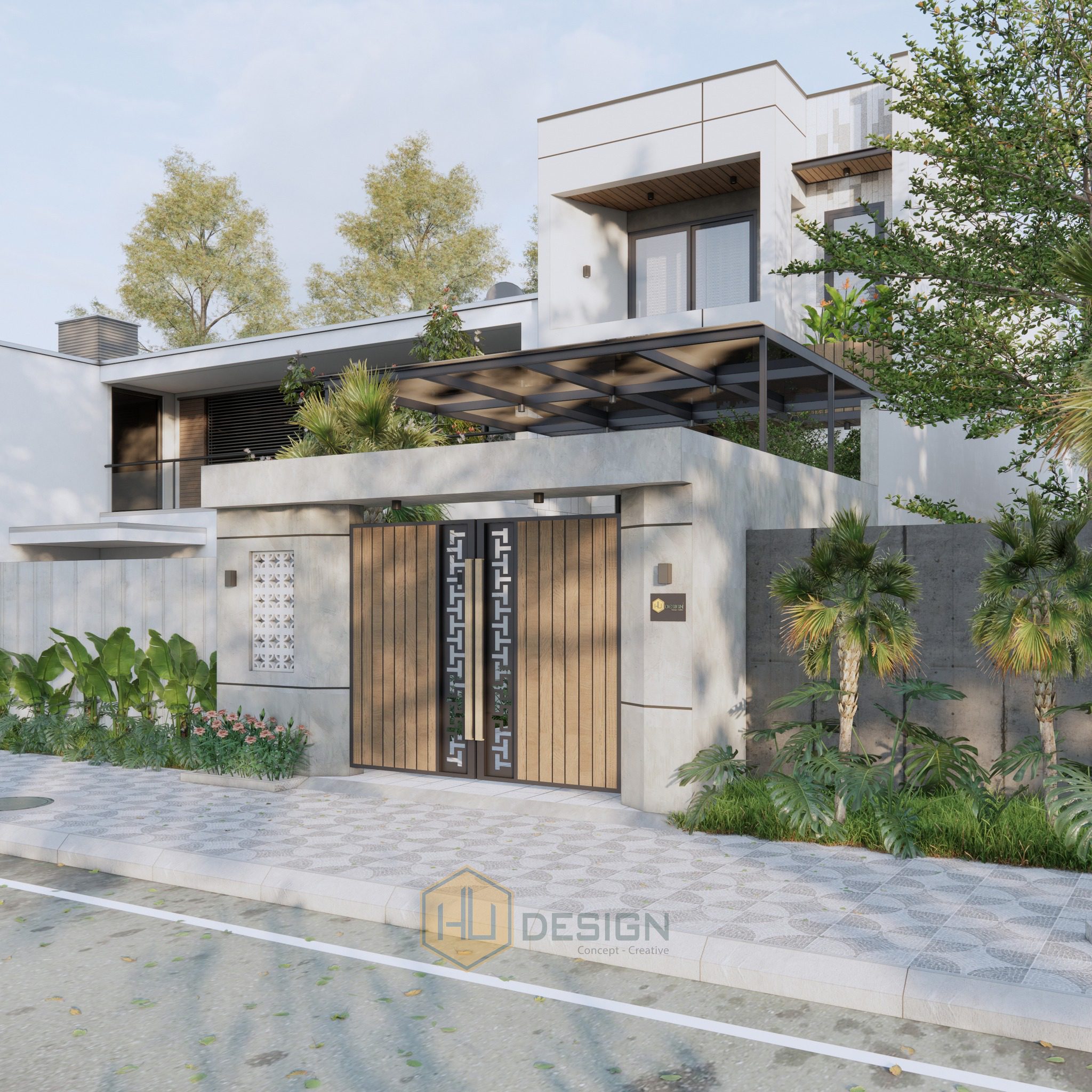 SketchUp 住宅外立面模型丨Hung Tran-14