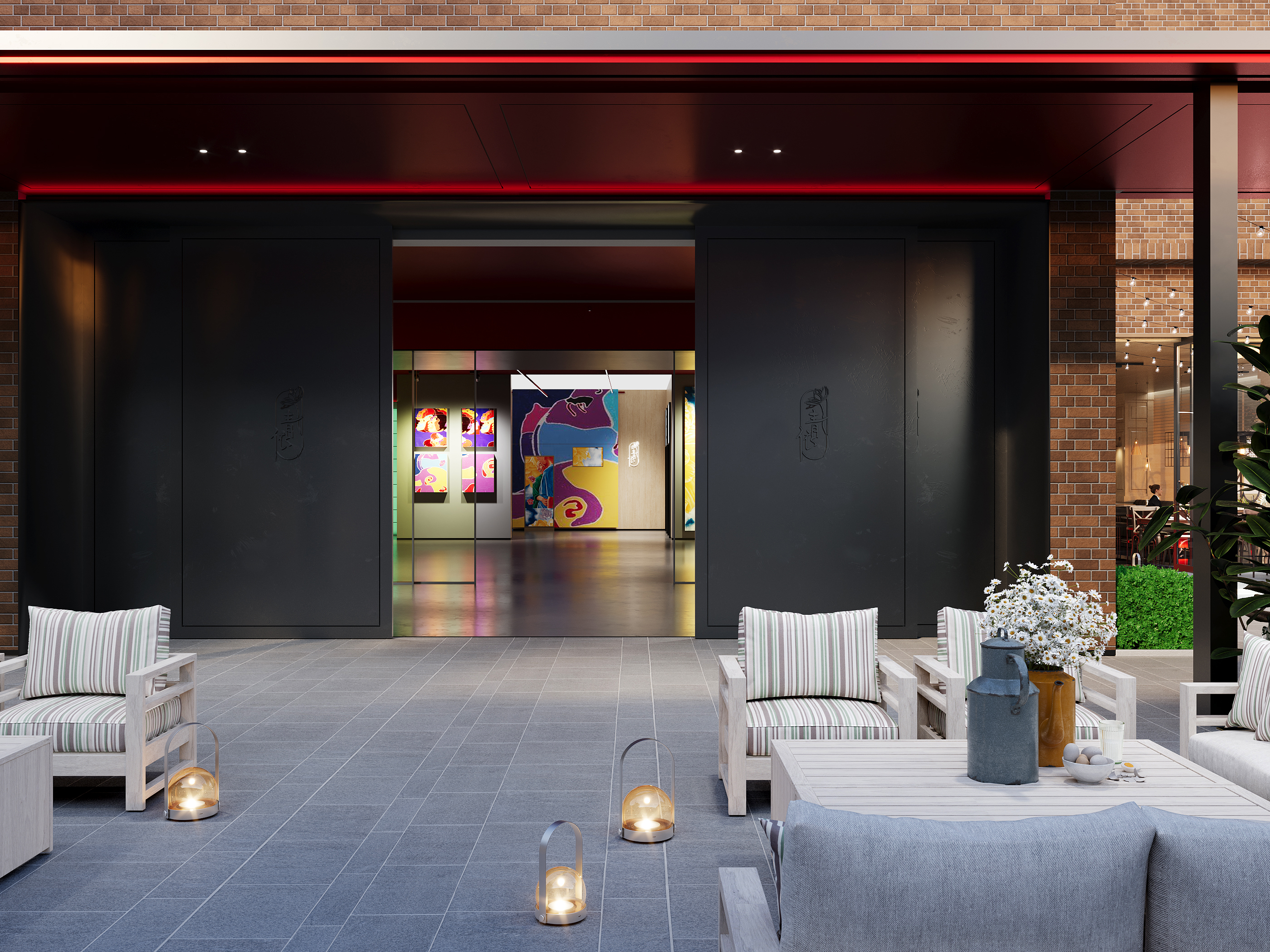 酒店设计方案效果图-4