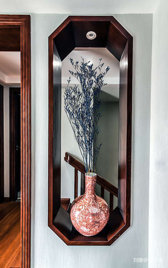 现代中式碧海花园联排别墅装修-8