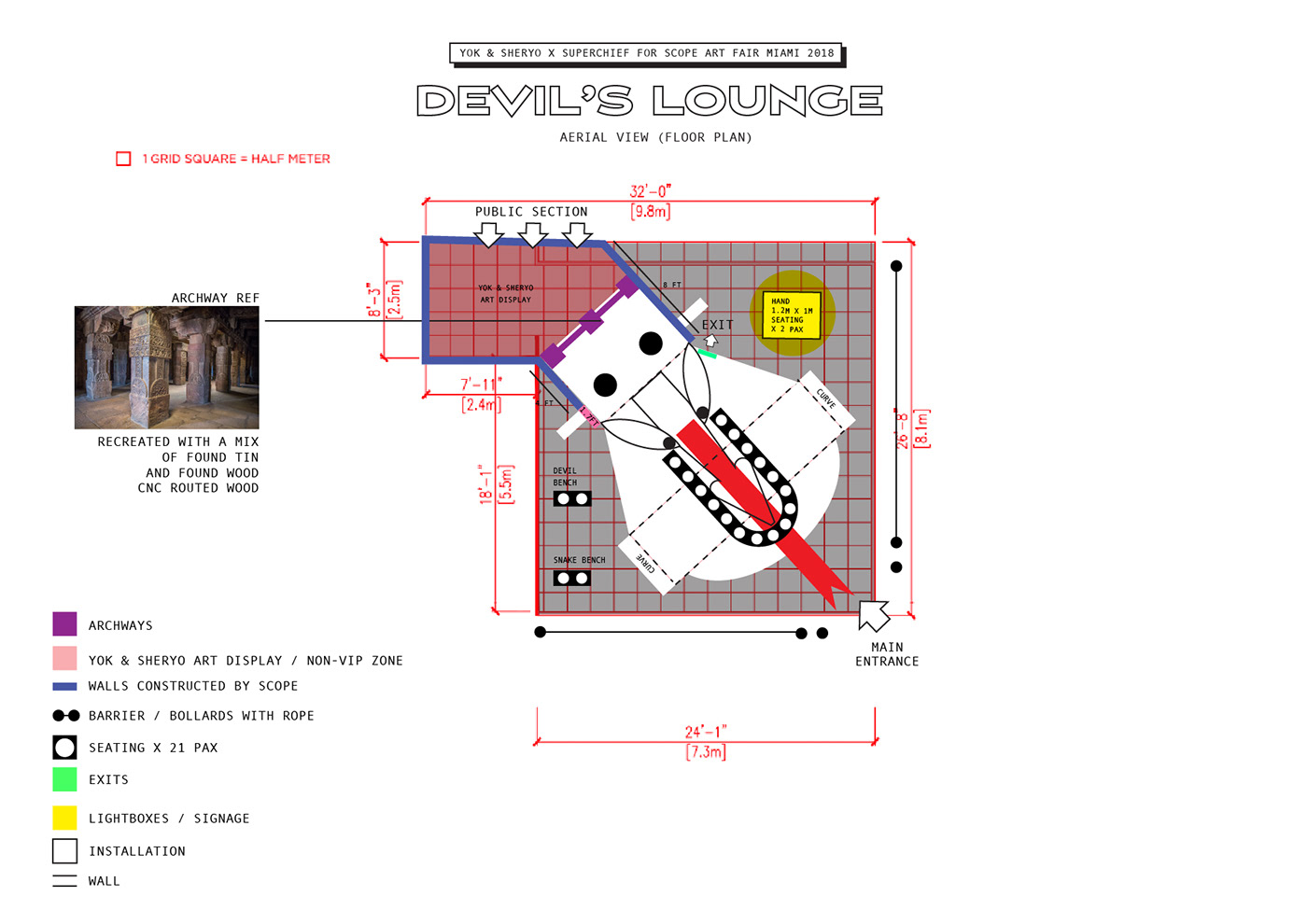 Miami Scope 艺术博览会的 VIP Lounge 设计-4