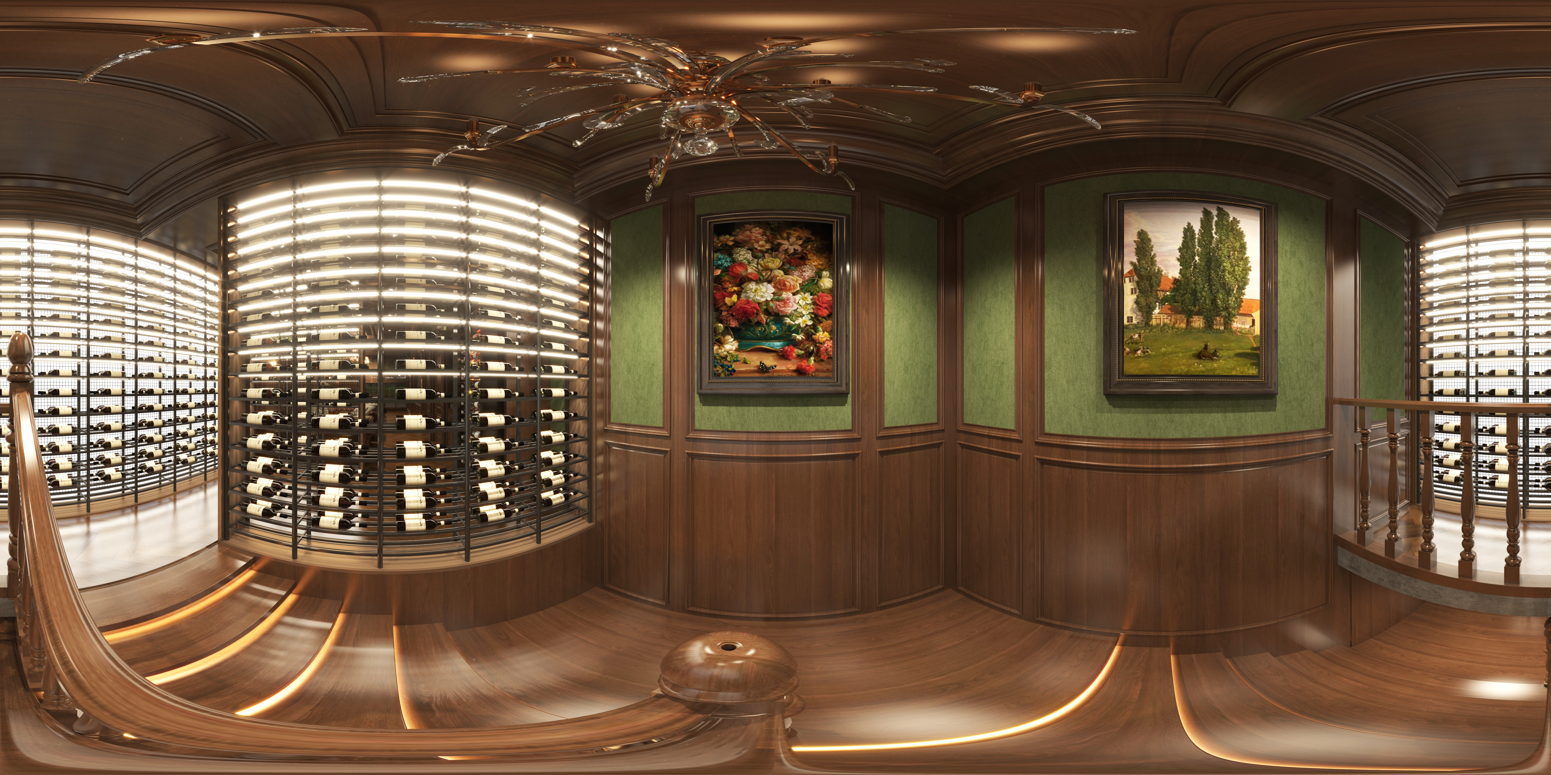 美式烧烤店工装效果图-1