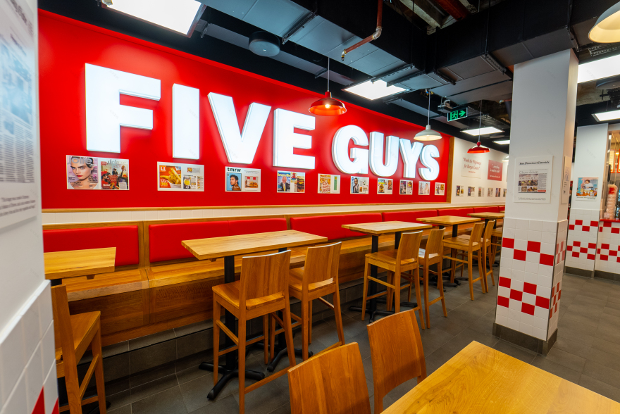 Five Guys | George Street Sydney | Restaurant Design-0