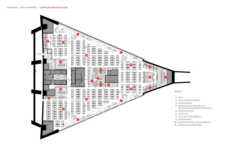 Desjardins在蒙特利尔塔的新办公空间丨加拿大魁北克丨Provencher_Roy-99