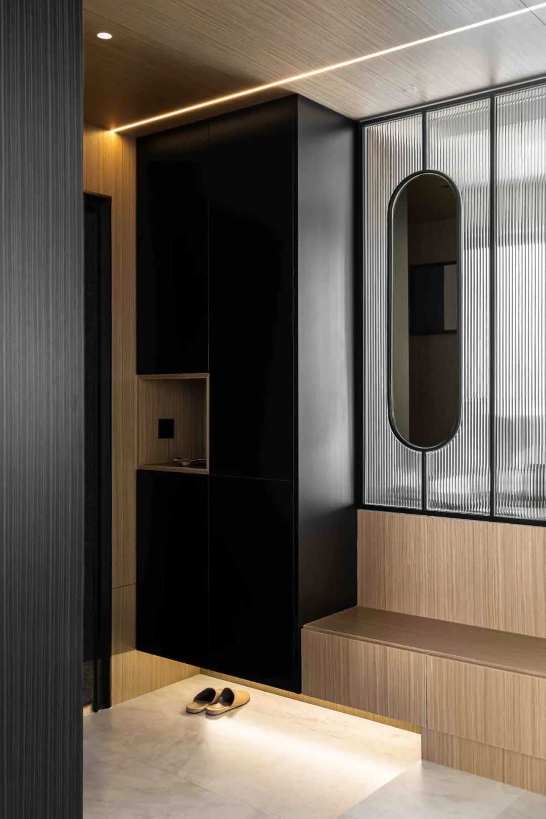 大理石+原木，80后业主的现代风四居室 | 花漾美作-8