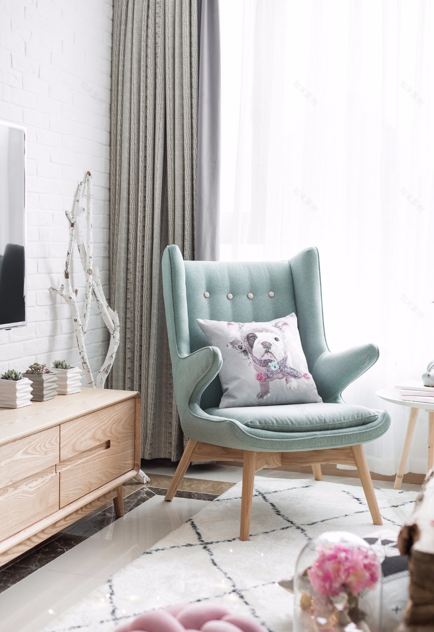 88㎡北欧风住宅 灰度空间-13