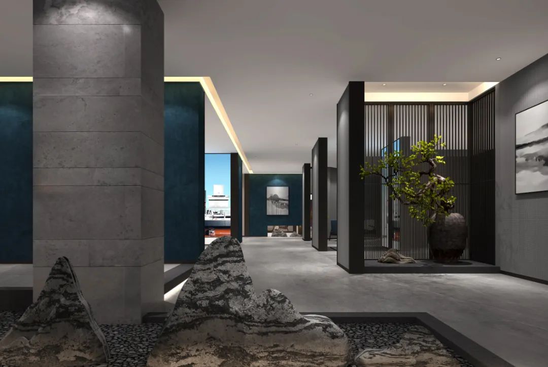 紫韩不锈钢厨柜生活馆 | 现代中式挑空展厅，演绎生活美学-18