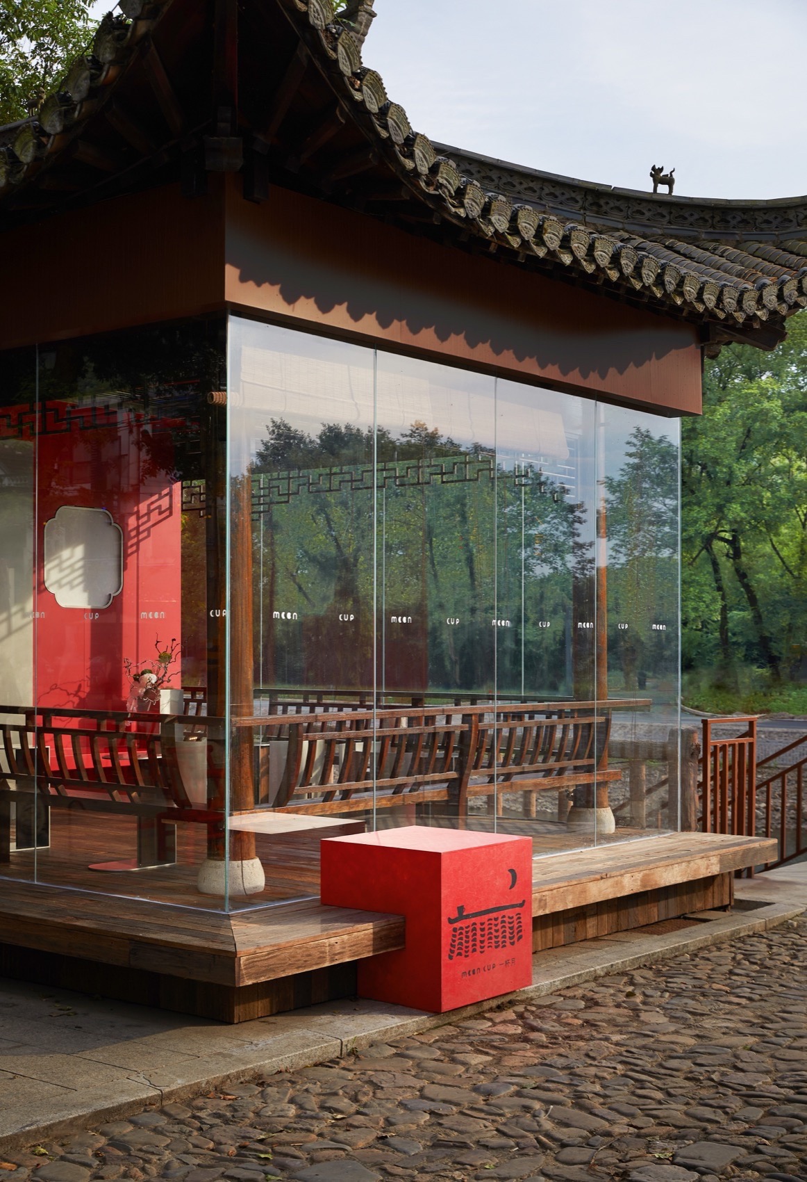 《月下赤亭》·旧景观亭的新生丨中国宣城丨舍近空间设计事务所-31