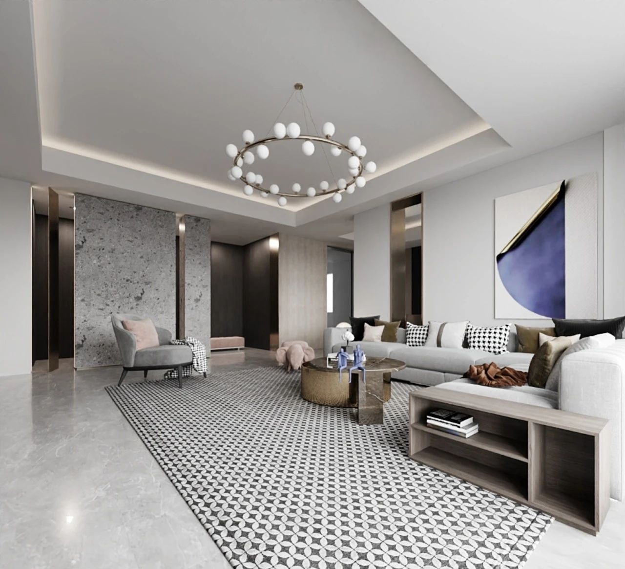 和尊设计 HR·HOME · 252㎡雅奢空间丨常州和尊设计-33