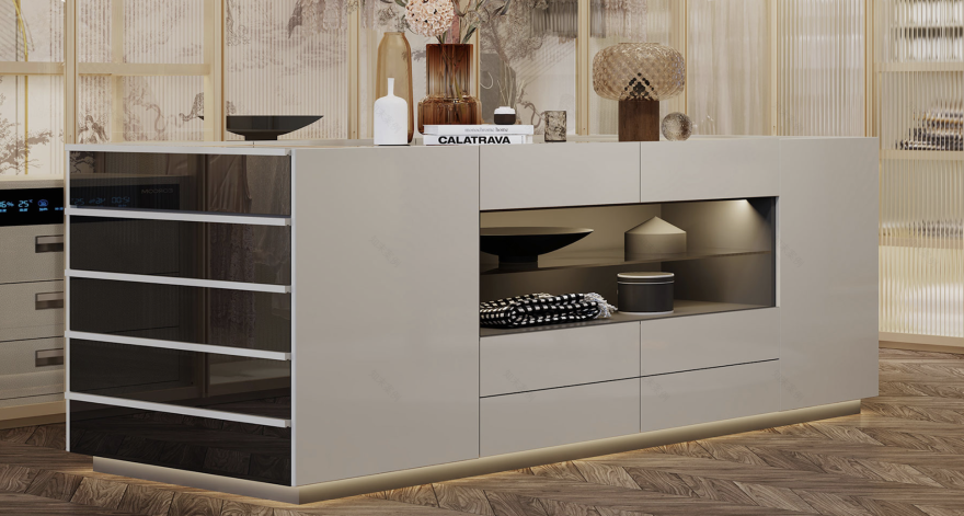 女性主张现代奢华住宅空间-8