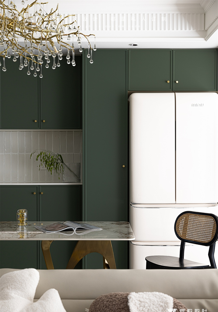 法式复古自然混搭住宅设计-19