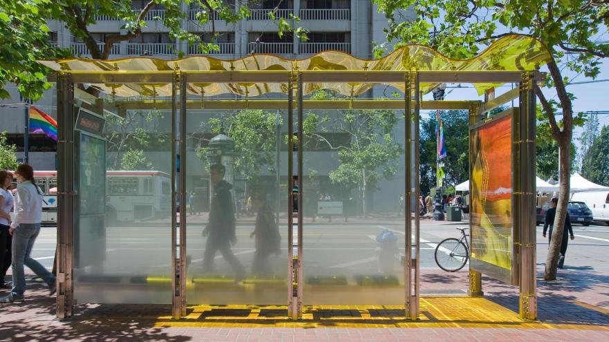 旧金山新一代公交候车亭设计丨美国丨Lundberg Design-4