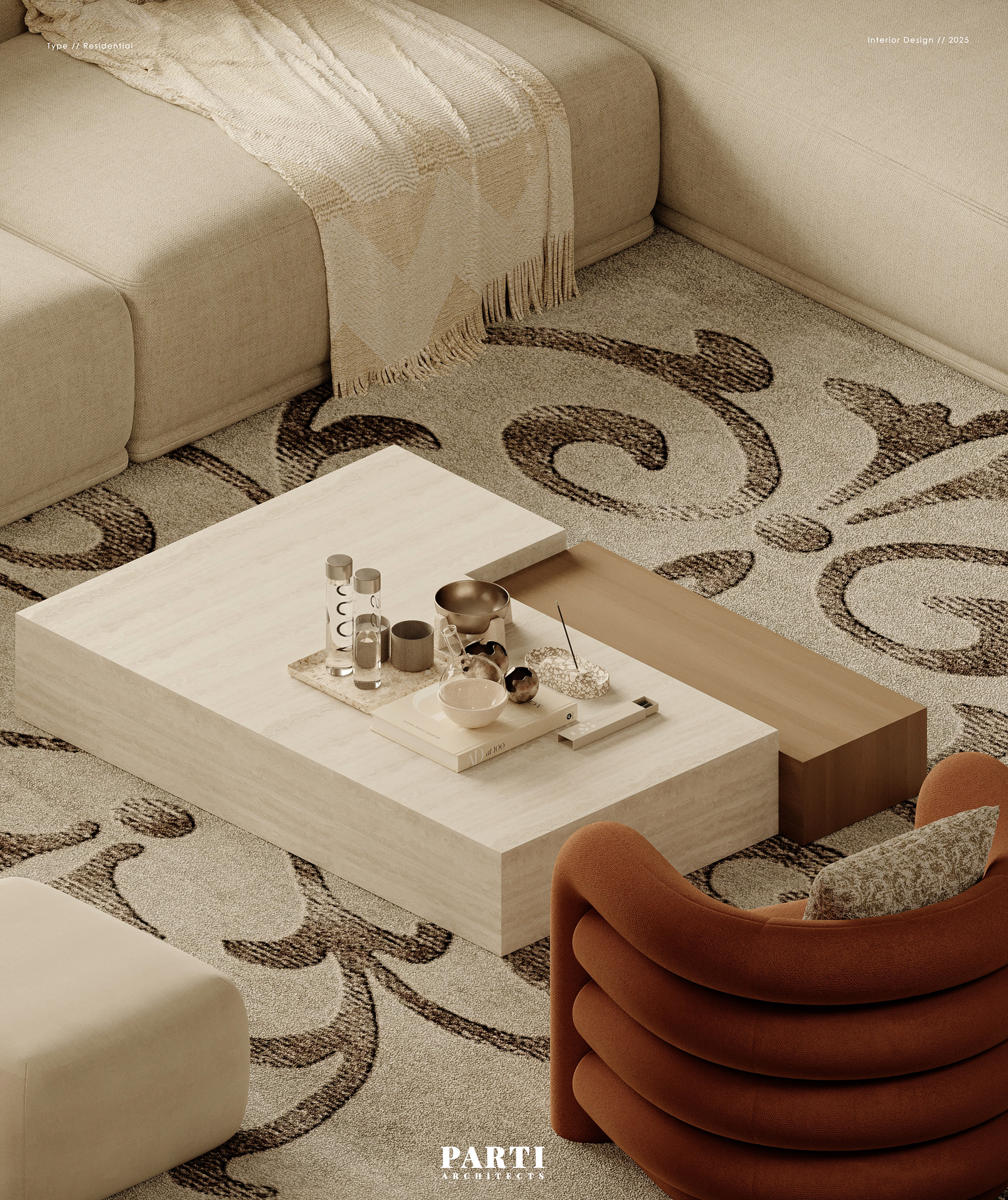 接待大厅·利雅得别墅丨沙特阿拉伯利雅得-8