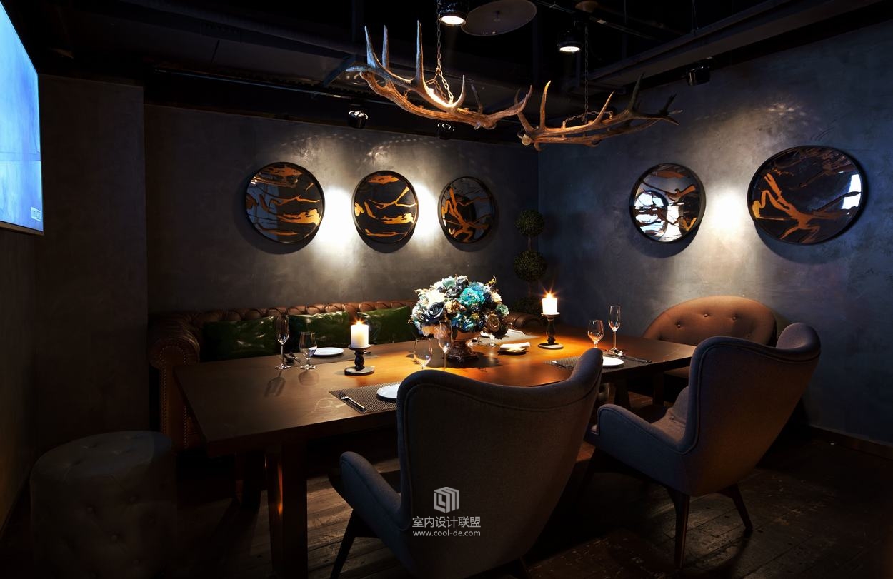 艾唯室内设计--重庆市ST.MOTi西餐厅餐饮空间-4
