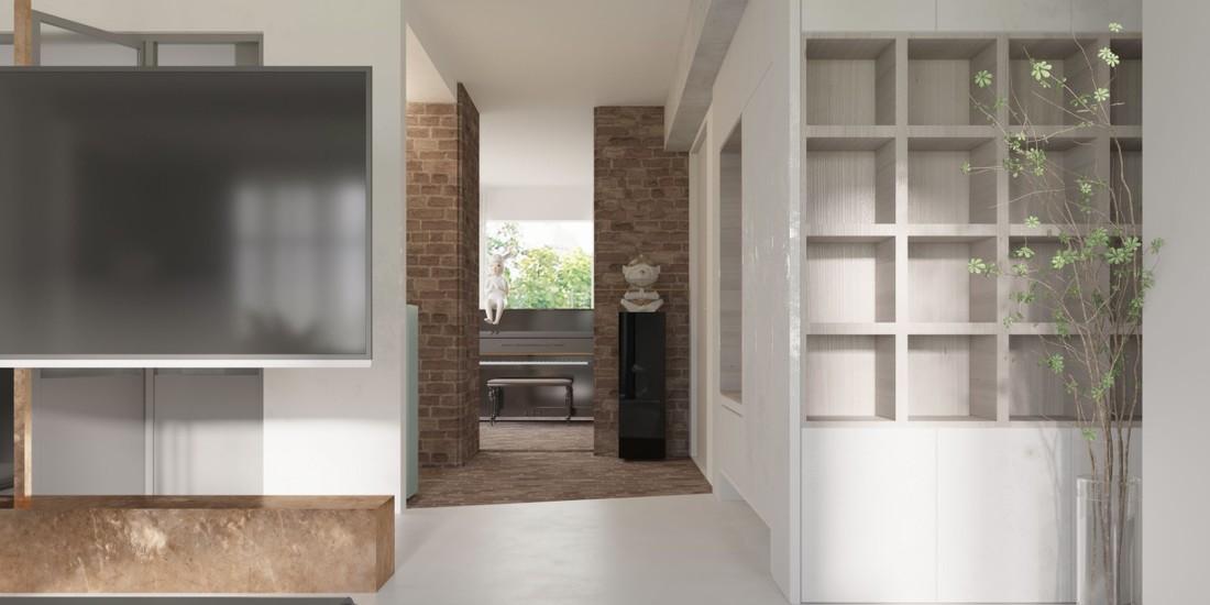 融合生活的温暖红砖空间-7