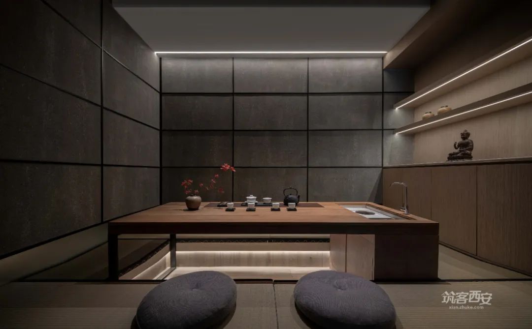 观想设计·蔡飞 | 西安茶空间 | 新旧融合,静谧清雅的茶文化体验-45