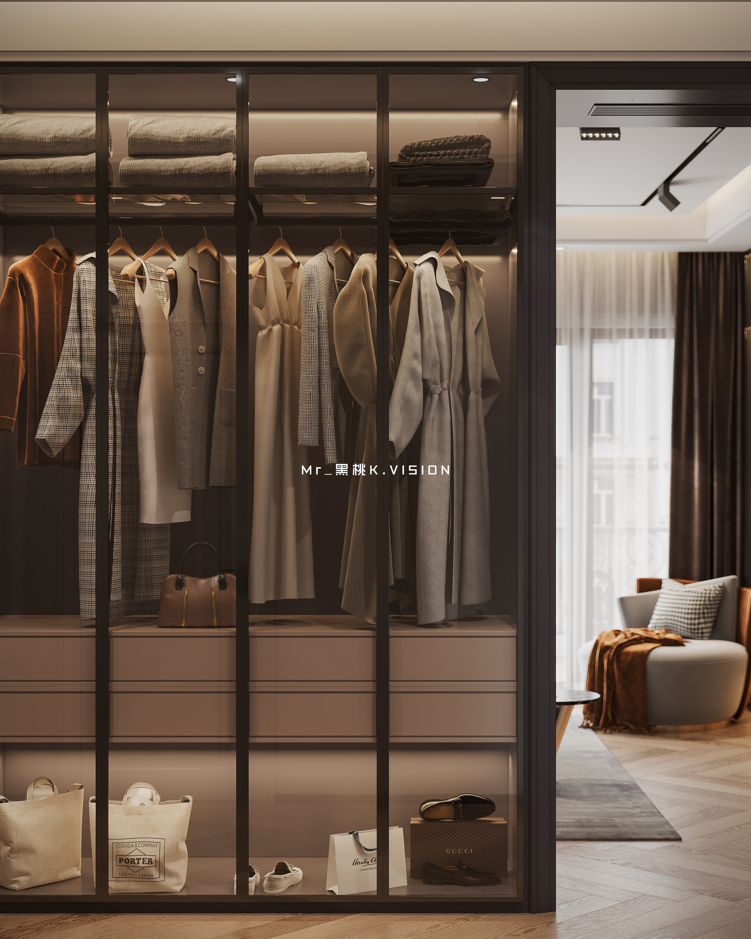 一间轻奢卧室-7