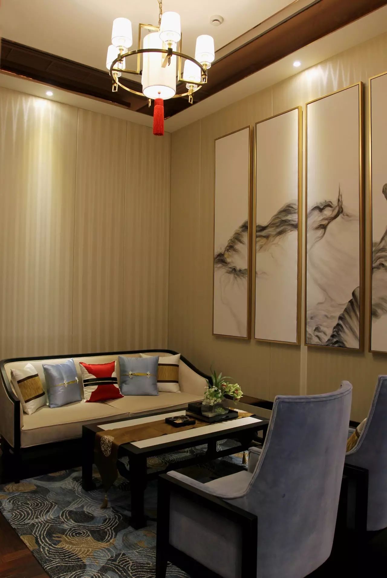 《DARRY作品》传统东方元素与现代元素的对比融合，乐清府售楼中心-20