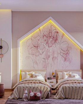 Girls bedroom interior design