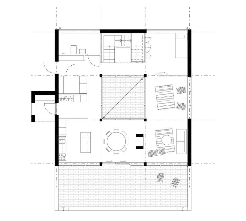 Nine square grid 住宅丨瑞典丨Westblom Krasse Arkitektkontor-2