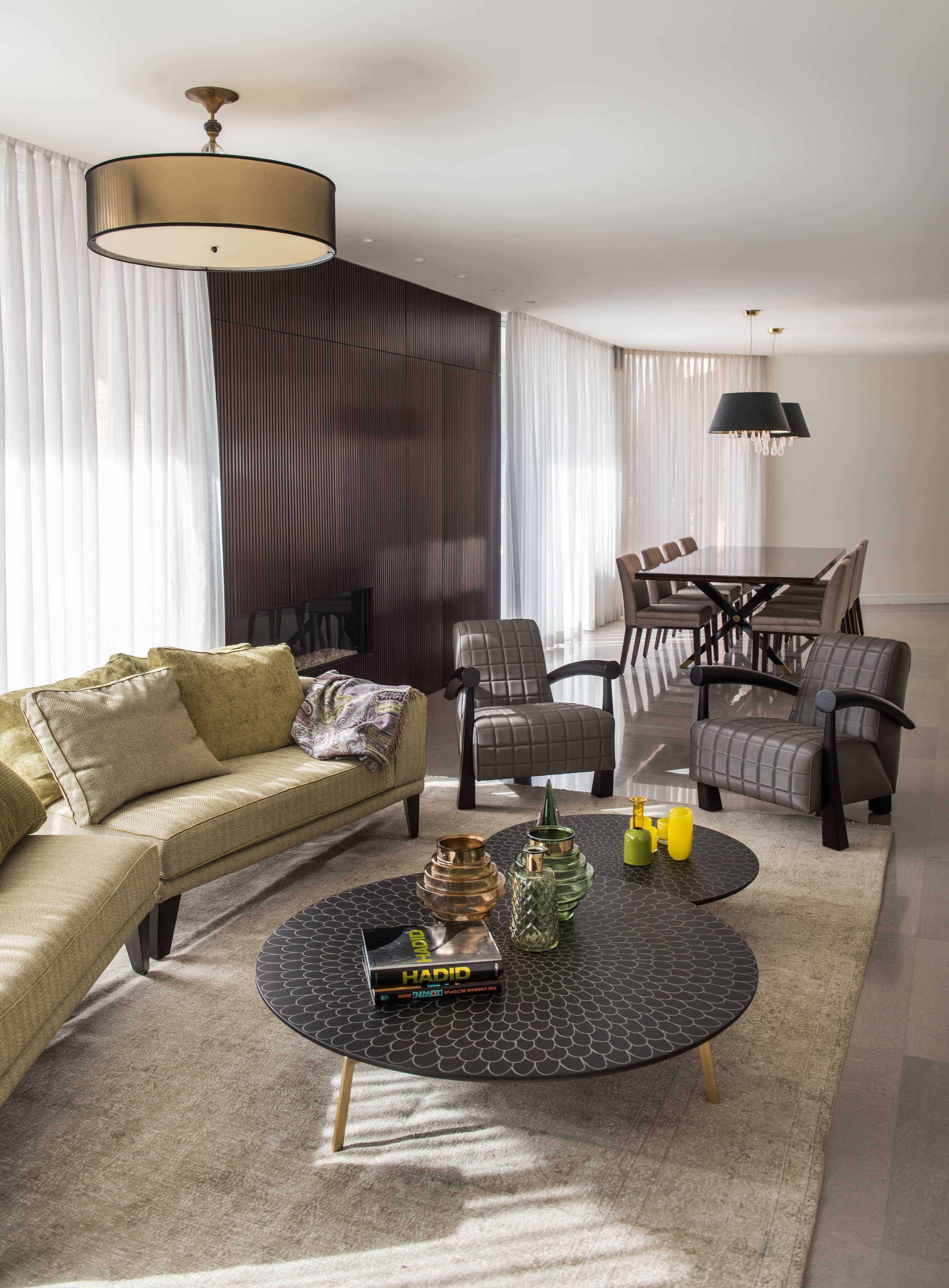 特拉维夫五角大楼顶层公寓 - 色彩斑斓的现代家庭空间-5