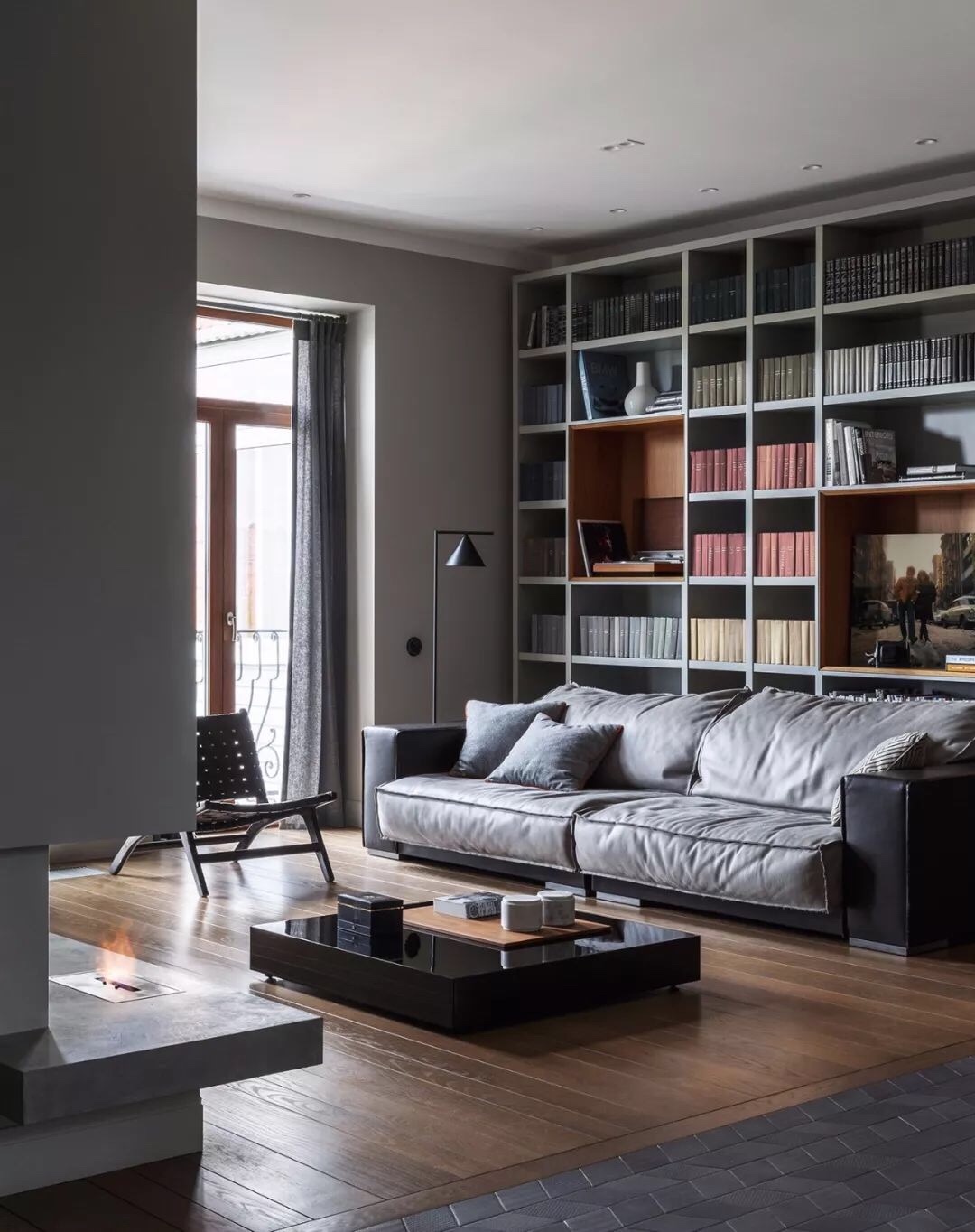 莫斯科现代风公寓设计，刚柔并重的艺术宅邸-42