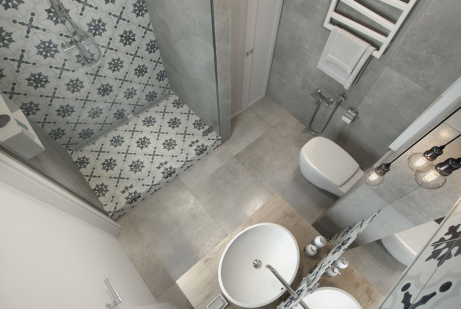 Квартиры студии в современном стиле, 5 проектов - Фото интерьеров-102