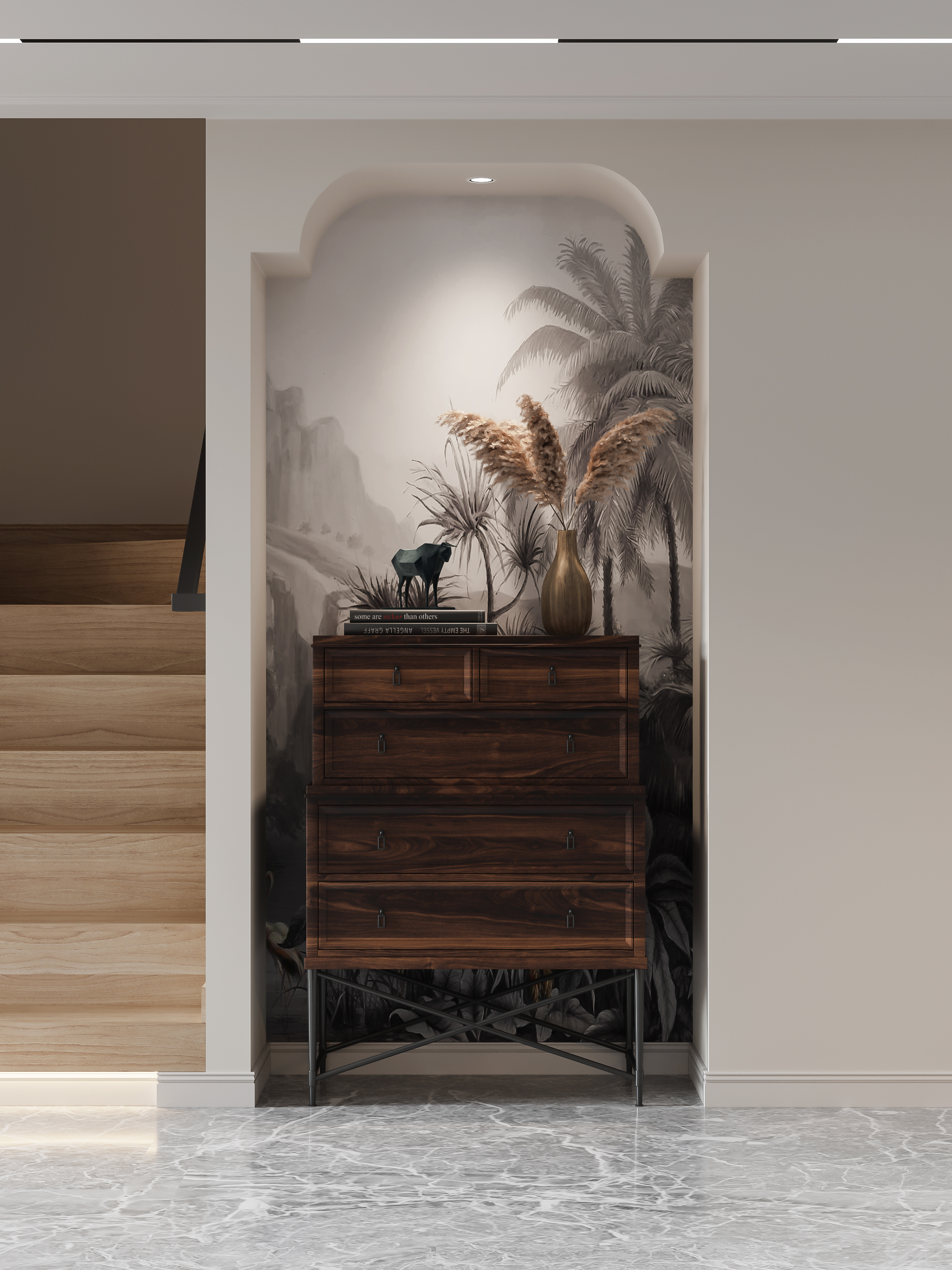 现代混搭风格效果图-13