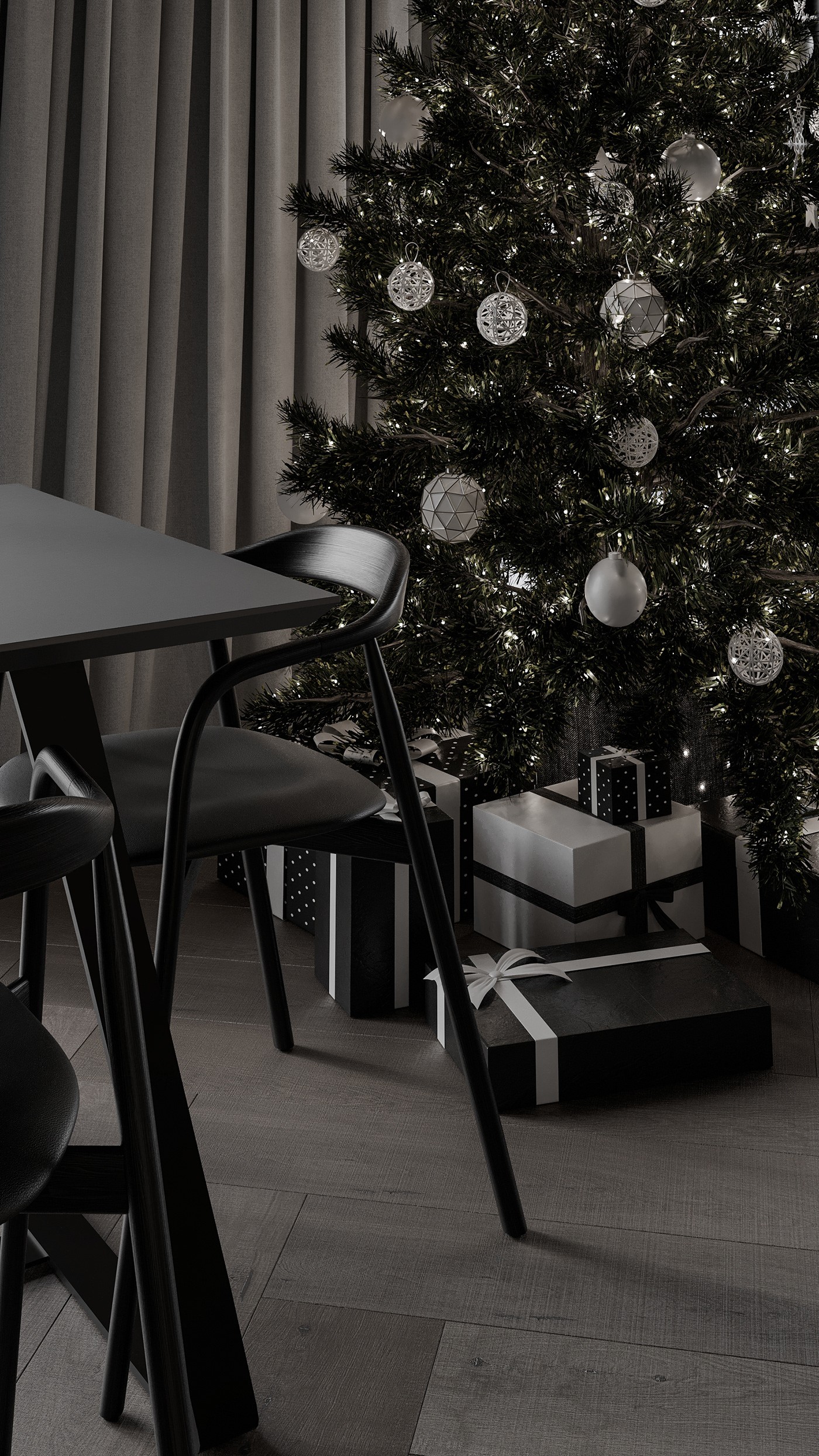 极简黑质感空间  打造精致沉稳住宅！-17