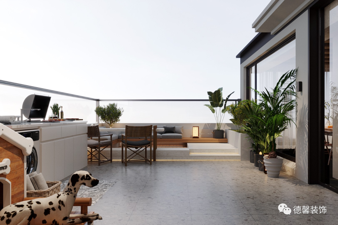 藏珑府现代法式混搭别墅丨德馨装饰-26