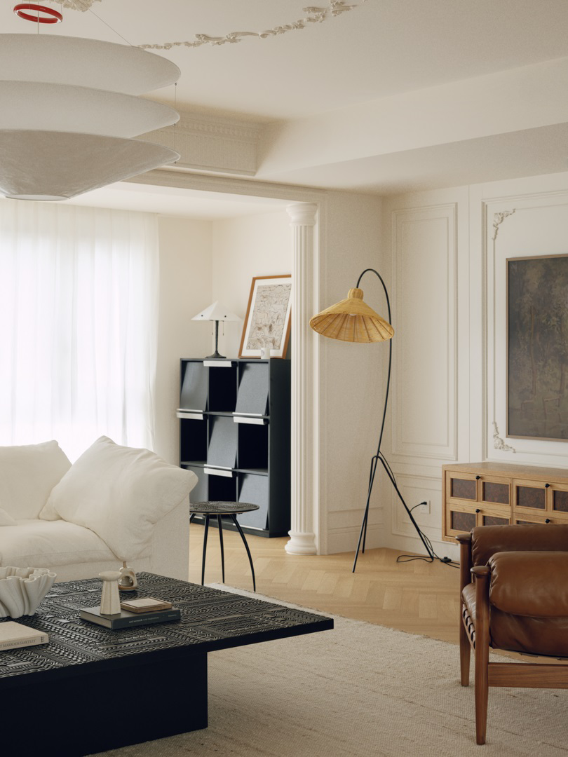 私宅设计丨轻法式+奶油风住宅丨中国嘉兴丨為设计-8